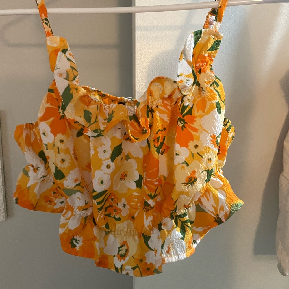 Summer floral top